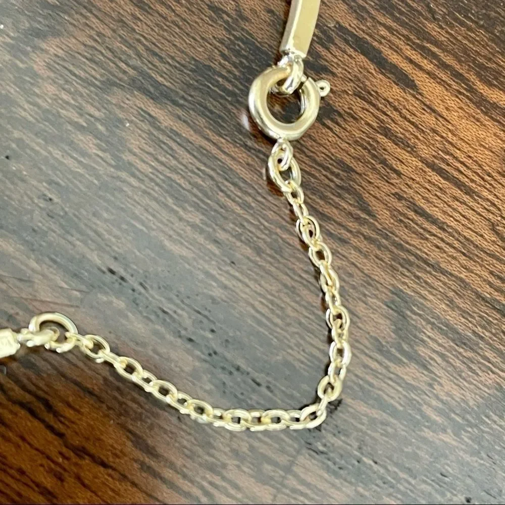 Victoria Secret gold tone necklace & bracelet set